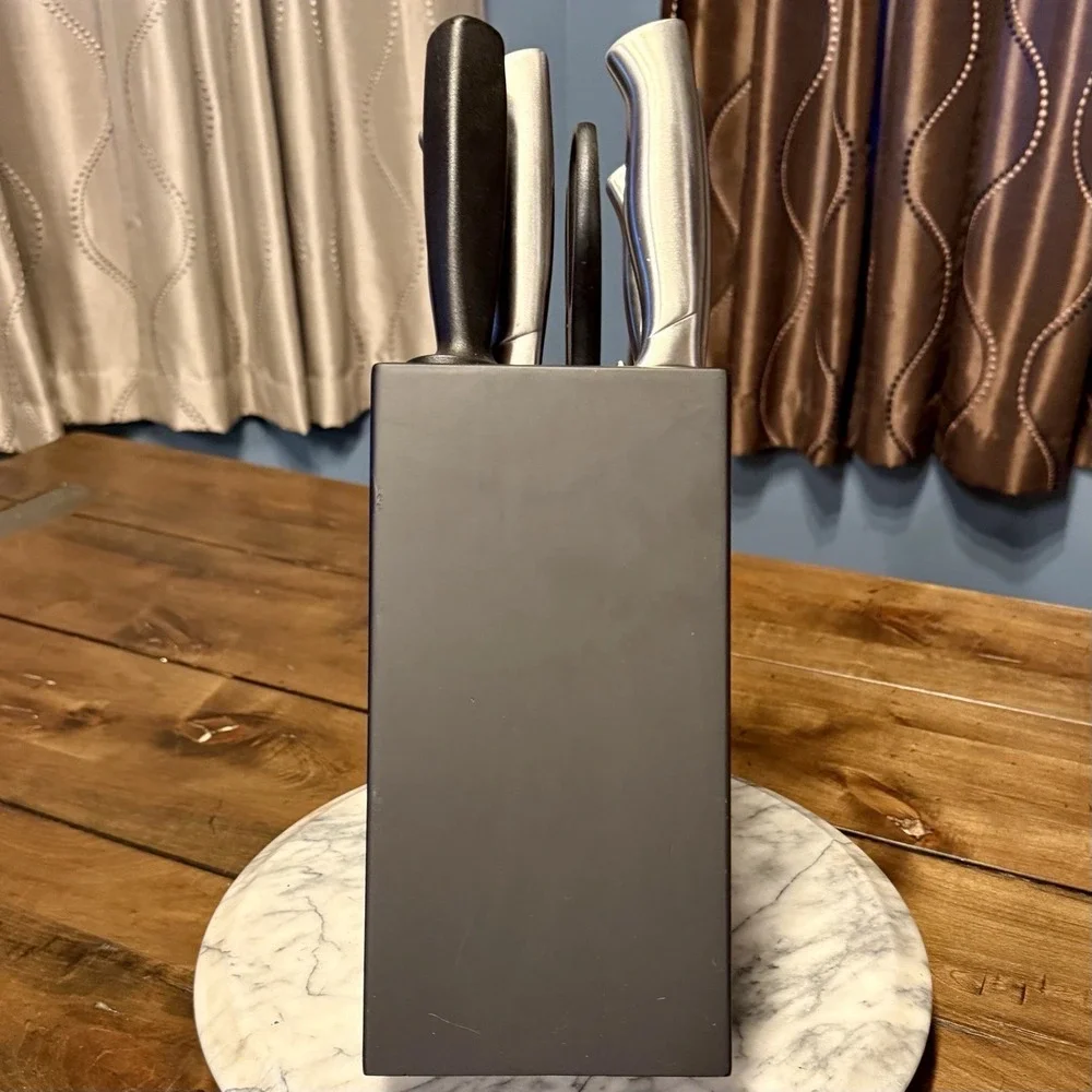 13pc Cuisinart Stainless Steel Knife Block Set Chef Culinary Kitchen Knives